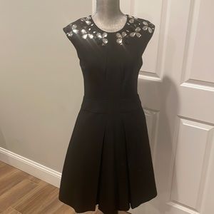 Tracy Reese embellished black party dress